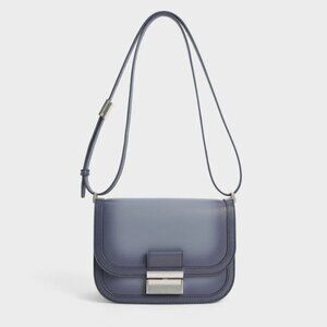 Charles & Keith | Charlot Bag | Purse Crossbody Bag | Denim Blue